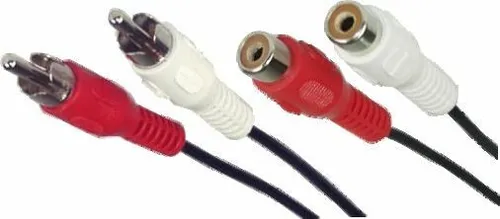 Goobay 50027 Cinch Audiokabel - 5 Meter Stereo Verlängerungskabel, ideal für hochwertige Audioanwendungen und einfaches Setup