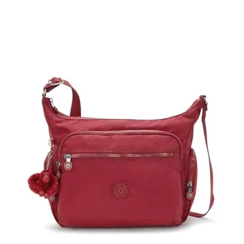 Kipling Gabbie, Mittelgroße Umhängetasche, 18.5 x 80 x 38 cm, Funky Red (ROT)