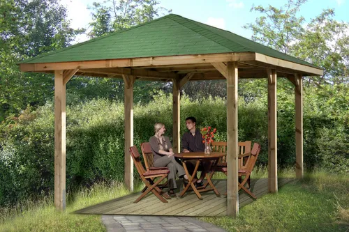 Weka Premium-Carport 651 – Vielseitiger Unterstand für Auto & Garten - Gartenlauben und mehr: Der Weka Premium-Carport 651 überzeugt mit stabilen 120 mm Pfosten und elegantem Walmdach – ideal als Schutz für Ihr Auto oder als stilvolle Freizeitoase im Garten.
