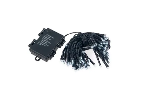 kamelshopping LED-Lichterkette LED Lichterkette für außen und innen mit Batterie, 96 Lichter, ca. 10 Meter, 8 Leuchtmodi, Timer, batteriebetrieben