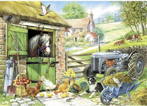 House of Puzzles XXL Puzzle Down On The Farm 250 Teile Tiere