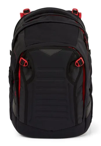 satch match Schulrucksack Fire Phantom - ergonomisch & erweiterbar auf 35 Liter - Schulranzen mit innovativem Tragesystem für maximalen Komfort, wächst mit und bietet Platz für Ball, Helm & Co. Umweltfreundlich aus 31 PET-Flaschen hergestellt.