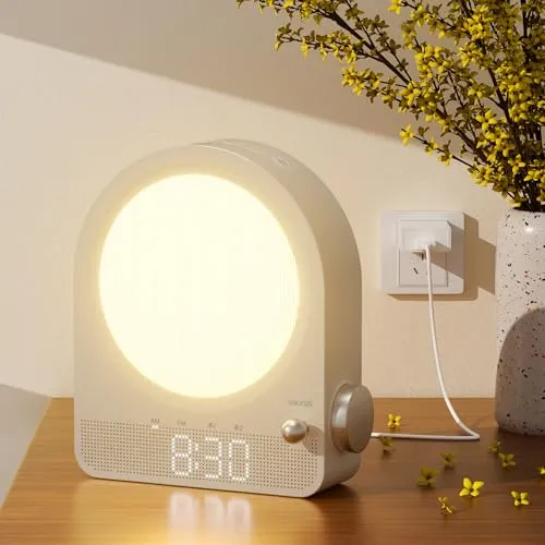 blonbar Wake-up Licht mit Aurora Lampe in grau von blonbar