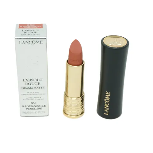 Lancôme L'Absolu Rouge Drama Matte Lippenstift 353 Mademoiselle Penélope - Beauty Lippenstift mit mattem Effekt, der Ihre Lippen perfekt betont und voller wirken lässt - ideal für jeden Anlass.
