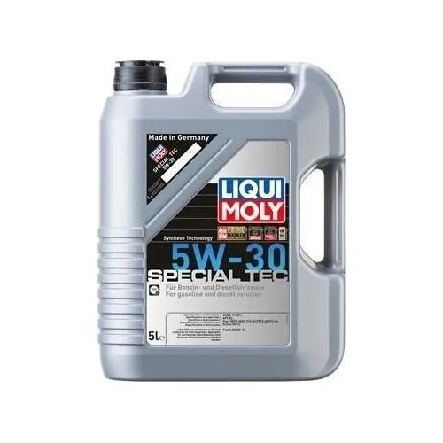 LIQUI MOLY Motoröl Special Tec 5W-30, 5 Liter - Hochleistungs-Motorenöl für Benzin- und Dieselfahrzeuge, sorgt für geringeren Kraftstoffverbrauch und längere Motorlebensdauer dank fortschrittlicher Formulierung.
