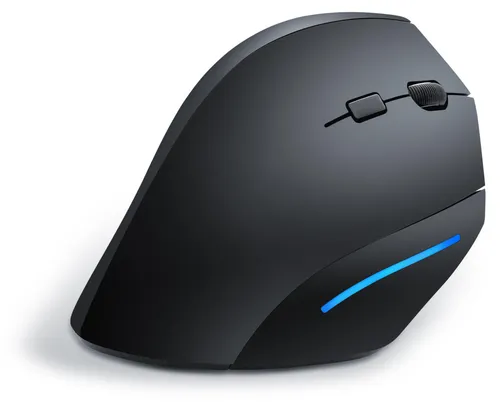 CSL ergonomische Maus Funk, ergonomische Vertikal Mouse 2,4 GHz, gegen Maus-/Tennisarm RSI Syndrom