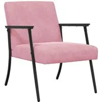 vidaXL Rosa Samt Sessel 59 x 75 x 78 cm - Eleganter Sessel aus weichem Samt für modernen Komfort. Ergonomisches Design und robustes Gestell sorgen für lange Haltbarkeit und stilvolle Akzente in jedem Raum.