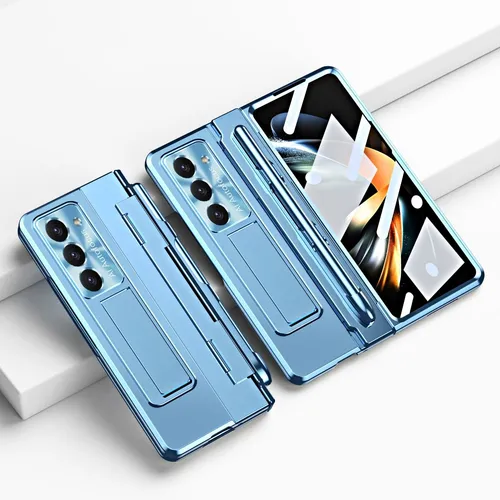 Samsung Galaxy Z Fold5 5G Scharnier Case mit Stand und Stifthalterung - Taschen & Schutzhüllen, robustes und rutschfestes Design für optimalen Schutz des Galaxy Z Fold5 5G, inklusive Stifthalterung und schocksicherer Eigenschaften.