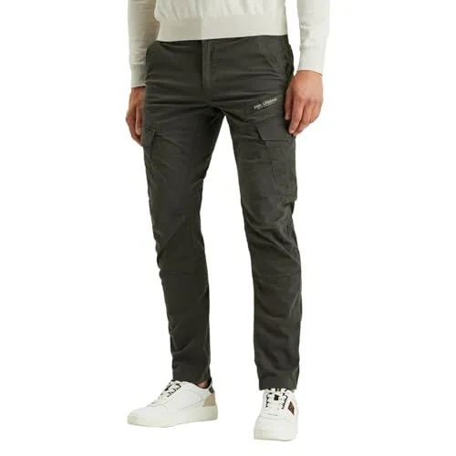 PME LEGEND Cargohose Nordrop Stretch Twill grau 42 - Herren-Stoffhose aus hochwertigem Stretch-Twill mit Logo Stickerei, ideal für einen lässigen Look und optimalen Tragekomfort.