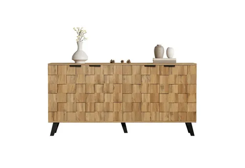 SOFTWEARY Sideboard (Breite 160 cm), Wohnzimmerschrank, Mehrzweckschrank