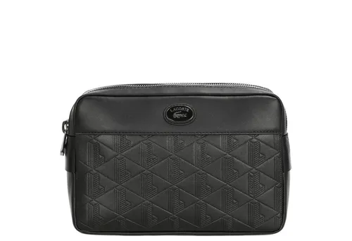 LACOSTE Handgelenktasche Nomogramme Clutch Noir - Elegante schwarze Clutch - Handtaschen mit abnehmbarer Handschlaufe, geräumigem Hauptfach und edlem Design - perfekt für stilbewusste Fashionistas.