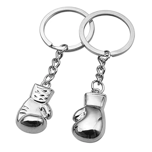 ARFUKA Schlüsselanhänger Edelstahl Boxhandschuhe Anhänger Autoschlüsselanhänger Schlüsselringe Schlüsselbund Keychain Weihnachtsgeschenke Geburtstaggeschenke Valentinstaggeschenk