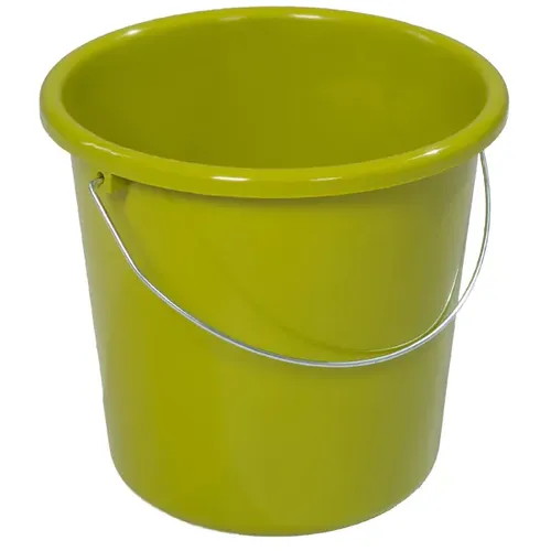 Teko-plastic Bekaform Haushaltseimer Bekaform Kunststoff kiwigrün 5 L Haushaltseimer mit Metall-Bügel 10125823