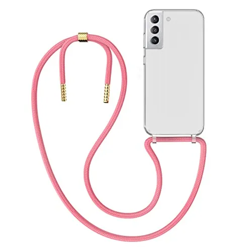 MyGadget Handykette für Samsung Galaxy S22 Plus - [ Hülle mit Band abnehmbar & verstellbar ] - Handyhülle mit Handyband zum Umhängen Schnur Case Schutzhülle - Rosa