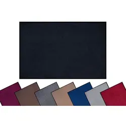 Hanse Home Waschbare In- & Outdoor Fußmatte Uni Schwarz, 60x80 cm - Hochwertige Schmutzfangmatte für Innen- und Außenbereiche, robust und pflegeleicht, ideal für jeden Eingangsbereich.