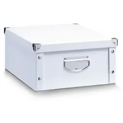 Aufbewahrungsbox 40 x 33 cm Papier Weiß in weiß von Zeller