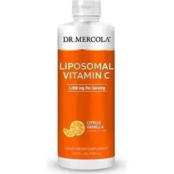 Liposomales Vitamin C Liquid | Dr. Mercola | 450 ml - Vitamin C Präparate mit fortschrittlicher Liposomaler Technologie für optimale Bioverfügbarkeit und Magen-Darm-Schutz. Genießen Sie den glatten Zitrus-Vanillegeschmack in flüssiger Form.
