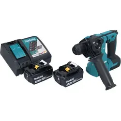 Makita DHR 183 RF Akku Bohrhammer 18 V - Schlagbohrmaschine mit 1,7 J Schlagenergie, kompakt und leistungsstark, inklusive 2x 3,0 Ah Akkus und Ladegerät für maximale Flexibilität.