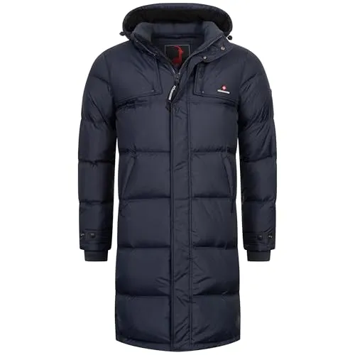 Höhenhorn Bannalp Herren Wintermantel Jacke Navy Gr. 3XL - Funktionsjacken mit RDS-zertifizierten Daunen, leicht und warm, ideal für extreme Kälte und nachhaltigen Kälteschutz.