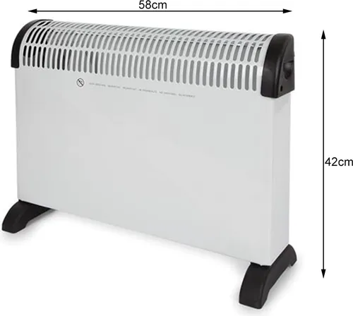 Perel Konvektorheizung 2000 W mit Turbo und Timer von Velleman