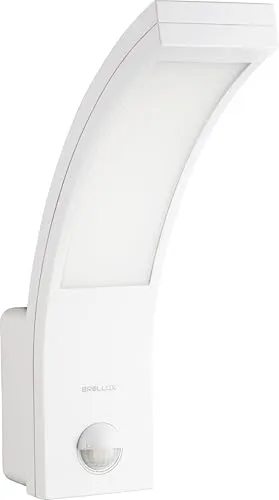 Brollux LED Außenleuchte mit Bewegungsmelder IP54 10W Wandleuchte Sensorlampe Weiß Wandleuchte