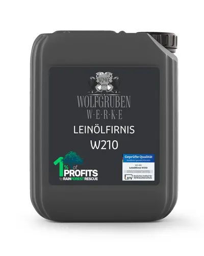 WO-WE Holzöl Holzöl Leinöl Holzpflegeöl Holzschutz W210, 0,75-10L, Kalt gepresstes Leinöl
