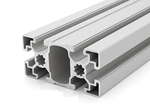 Aluminiumprofil 45x90L B-Typ Nut 10, silber eloxiert