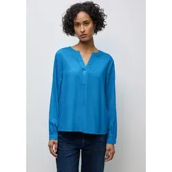 Street One Split Neck Tunika in Polaris Blue - Damenbluse mit Split Neck und langen Ärmeln, ideal für jeden Anlass. Bequeme Passform und vielseitig kombinierbar, perfekt für den Alltag oder besondere Anlässe.