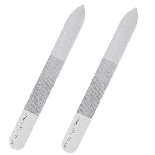 Stück Nagelfeile, Profi Nagelfeilen Set, Nagelfeile Doppelseitig Geschliffen, Abwaschbare Nail File, Mit Perfektem Feilenfinish für die Optimale Nagelpflege an Händen und Füßen 2