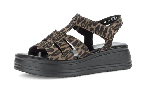 Gabor Rhodos Keilsandalette Riemchensandale, Sommerschuh mit modischen Riemchen, G-Weite