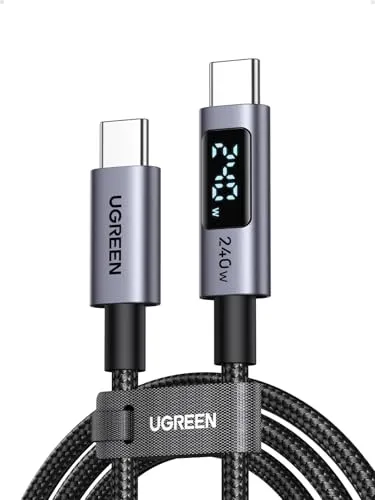 UGREEN 240W USB-C Schnellladekabel mit Digital Display