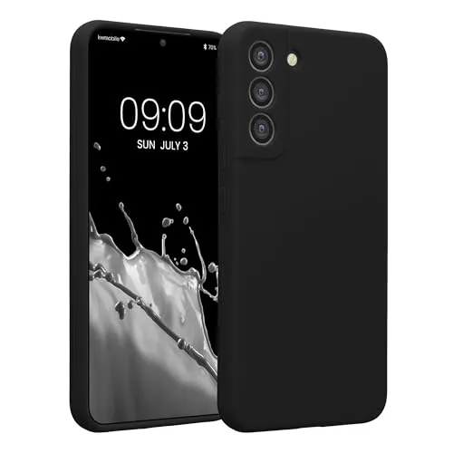 kwmobile Hülle kompatibel mit Samsung Galaxy S22 Plus - Hülle Silikon gummiert - Handyhülle - Handy Case in Schwarz