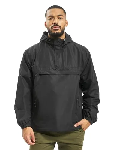 Brandit Summer Windbreaker schwarz L - Funktionsjacke, wind- und wasserabweisend mit Mesh Innenfutter und praktischen Reißverschlusstaschen für optimalen Tragekomfort.