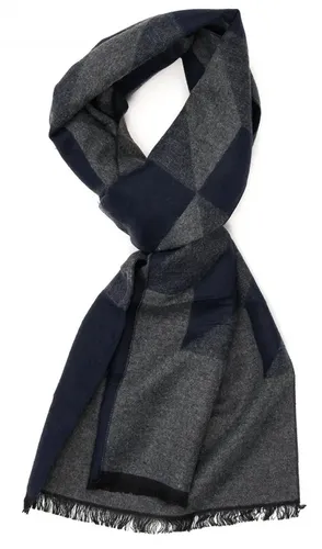 Herren Schal modischer Longschal ca.30x180cm classic Edge Viskosemischung grau