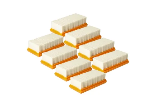 vhbw Flachfaltenfilter Ersatz für Nilfisk 107413541 für Staubsauger, Nass- und Trockensauger, für Staubsauger