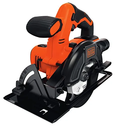 Black+Decker 18V Akku-Kreissäge, 140 mm-Durchmesser - Sägen: Präzise Handkreissäge mit elektrischem Bremssystem für erhöhte Sicherheit und Langlebigkeit, ideal für exakte Schnitte.