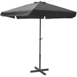 Alu Sonnenschirm Ø 3m mit Kurbel und Krempe - Sonnenschirm Ø 3m aus pulverbeschichtetem Aluminium, mit praktischer Kurbel für einfaches Öffnen und wasserabweisendem Polyesterbezug. Ideal für Garten, Terrasse oder Balkon.