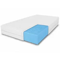 Marpur Schaummatratze 80x200 cm, Weiß, H3 - Komfort für erholsamen Schlaf - Hochwertige Kaltschaummatratze mit exklusivem Steppbezug, der bei 30° C waschbar ist. Die atmungsaktive Struktur sorgt für optimalen Schlafkomfort und eine angenehme Körperhaltung.