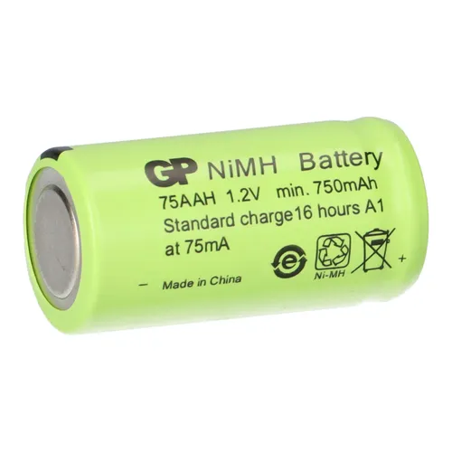 GP GP75AAH Akku 2/3AA Mignon NiMH Akku 1,2V 750mAh 4 x