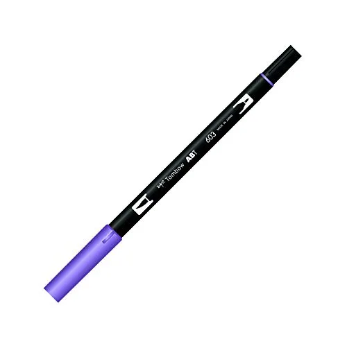 Tombow ABT-603 Fasermaler Dual Brush Pen mit zwei Spitzen, periwinkle