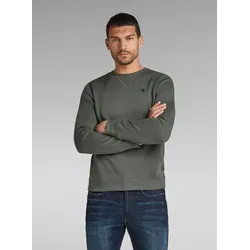 G-STAR Herren Premium Core Sweatshirt, Grau (Graphite D16917-C235-996), XL - Stylisches Sweatshirt für Herren mit geripptem Ausschnitt und Rippbündchen, ideal für lässige Outfits und besonderen Tragekomfort.