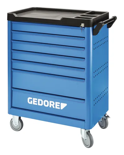 Gedore Werkzeugwagen 2980312 - 147 Teile - Montagewagen mit 147 hochwertigen Werkzeugen, ideal für professionelle Anwendungen und eine perfekte Organisation Ihrer Werkstatt.