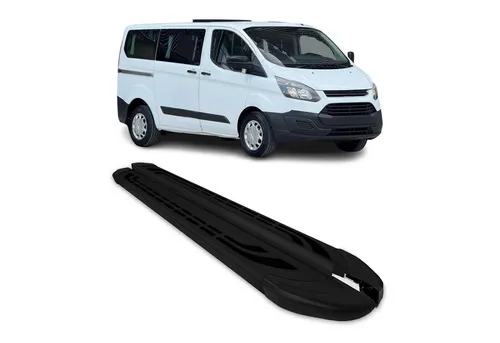 OMAC Kfz-Schmutzfänger Seitenschweller für Ford Transit Custom 2012-24 - Hochwertige Aluminium Trittbretter für L1-Versionen mit rutschfestem Design. Schützen Ihre Karosserie und erleichtern den Ein- und Ausstieg für alle Passagiere.
