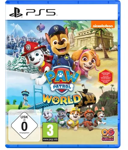 PAW Patrol 4 World - PS5 [EU Version] - Spiele für PlayStation 5 mit aufregenden Missionen in der Abenteuerbucht und über 100 Sammelgegenständen, um dein Spielerlebnis individuell zu gestalten. Ideal für einen oder zwei Spieler!