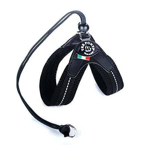Tre Ponti Easy Fit Soft Mesh mit Kordelzug div. Farben und Größen, Farbe:schwarz, Größe:Gr.2/31-41 cm bis 5 Kg