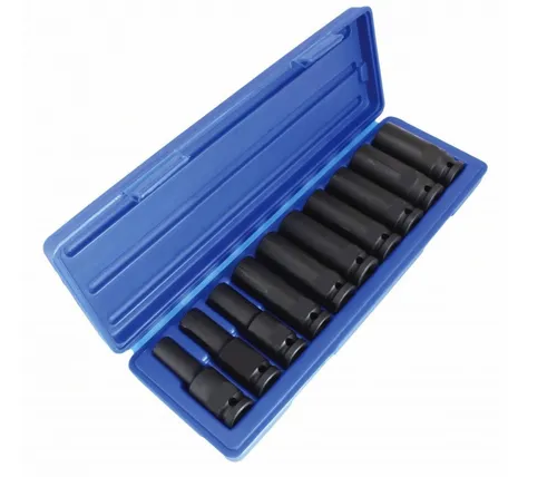 ASTAL Druckluft Schlagschrauber Nüsse 1/2 Zoll 10-tlg. Lang