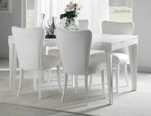 Esstisch Ausziehbar aus Holz - Moderner Tisch für Esszimmer - Moderner Esstisch aus Holz, ausziehbar von 160 cm auf 210 cm, ideal für bis zu 8 Personen. Perfekt für gesellige Abende im Esszimmer. Keine Montage erforderlich, 2 Jahre Herstellergarantie.