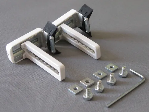 UNIVERSAL-Klemmträger inkl. Dichtungspad (2 Stück) für Rollos, Duo- Doppelrollos