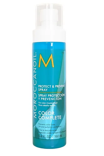 Moroccanoil Protect & Prevent Spray (160 ml) - Hitzeschutz für coloriertes Haar, schützt vor Ausbleichen und Gelbstichen mit UV-Schutz und Antioxidantien für langanhaltende Farbintensität.