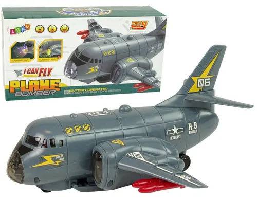 LeanToys Transportflugzeug Bomber Licht/Sound